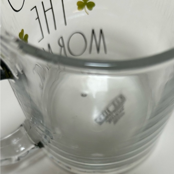 Rae Dunn “Top O’ the morning” Glass Coffee Mug - Picture 7 of 7